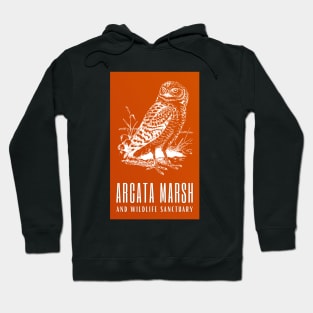 Arcata Marsh and Wildlife Sanctuary Humboldt Nature California Owl Bird Hoodie